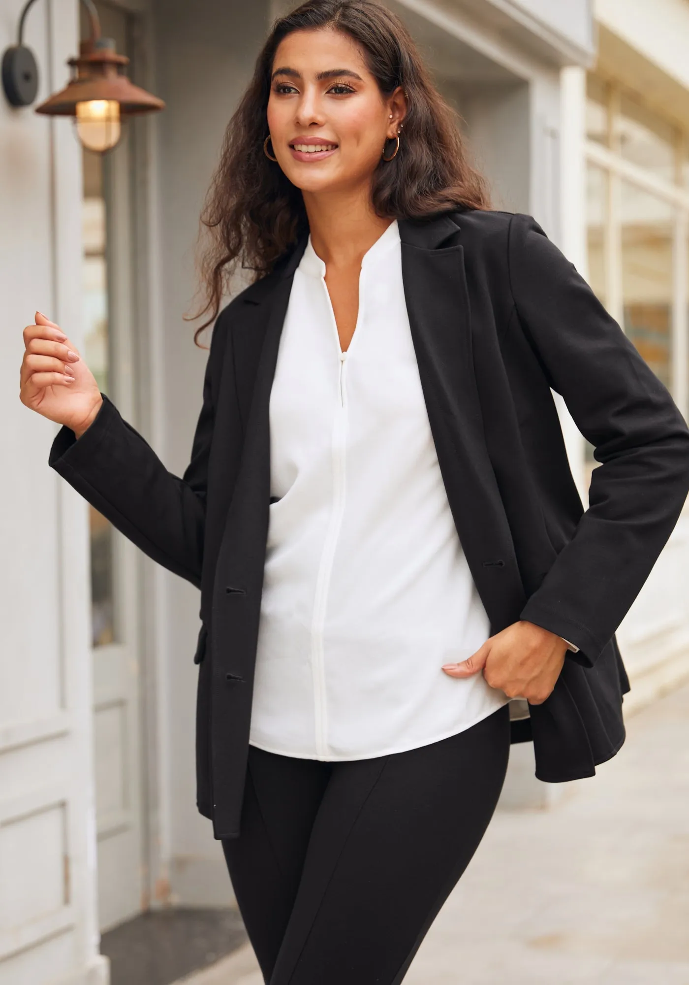 Modern Poet Blouse (Ivory)