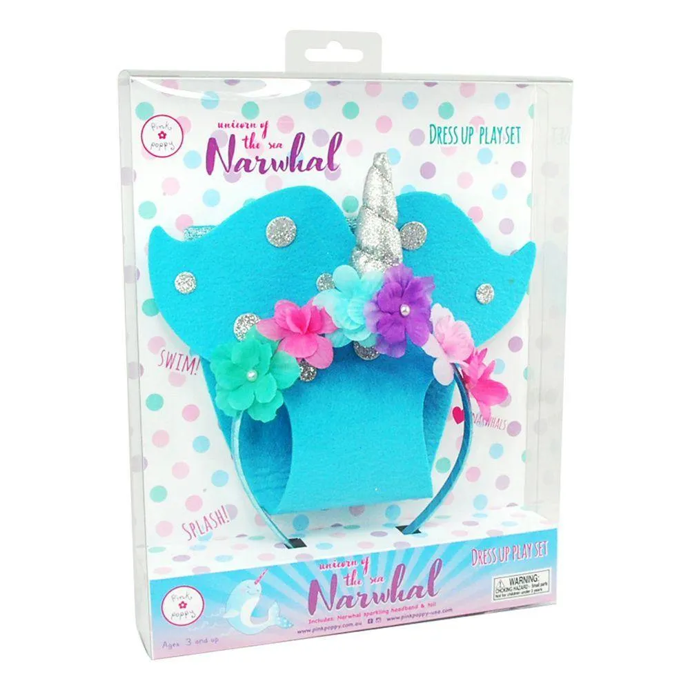 Narwhal Headband & Tail Set