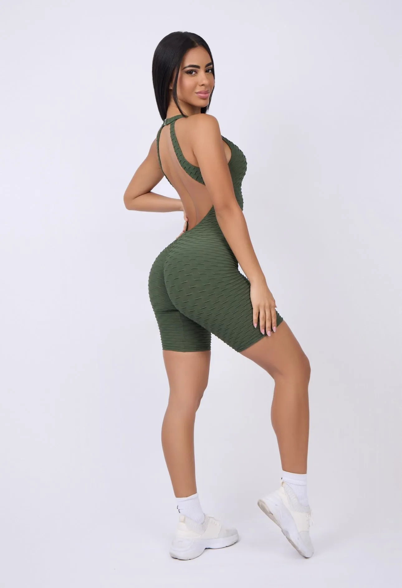 Olive Fit Short Bodysuit