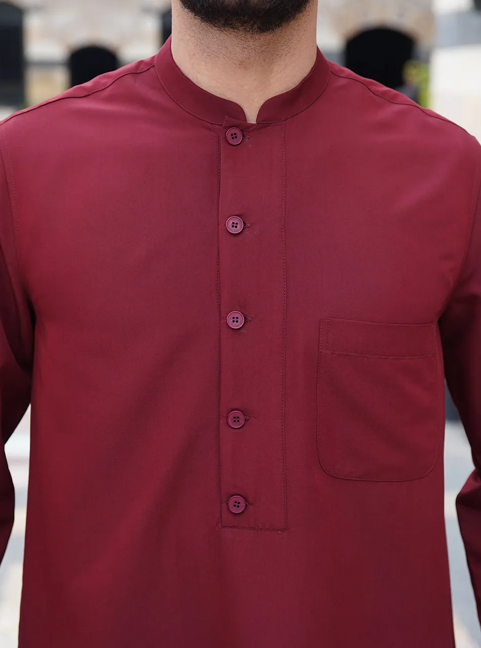 Overlapping Button Placket Top