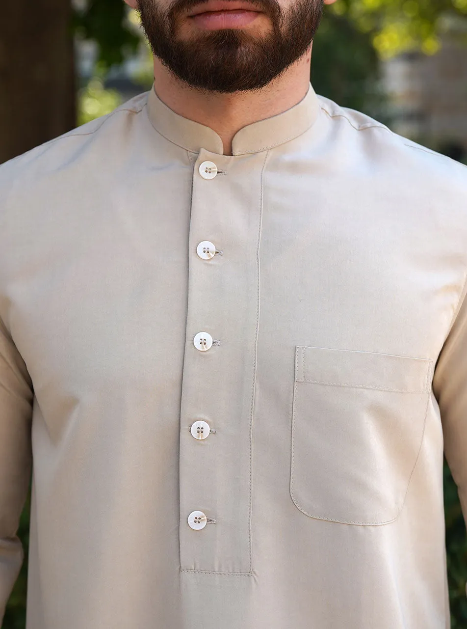 Overlapping Button Placket Top