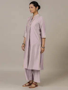 Paakhi x Rozaana | A Line Kurta in Lilac with Thread Work | Coords or Only Kurta