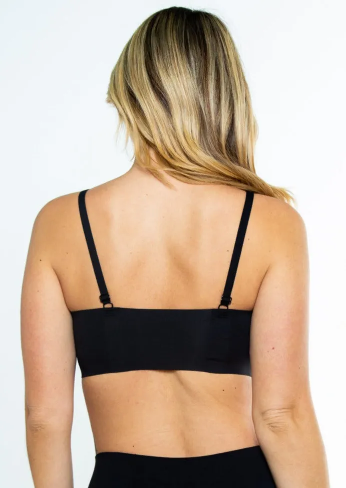 Perforated Gel Bra with Mesh Detail