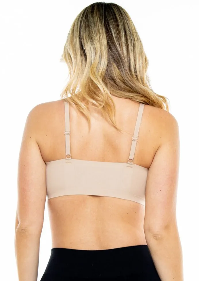 Perforated Gel Bra with Mesh Detail