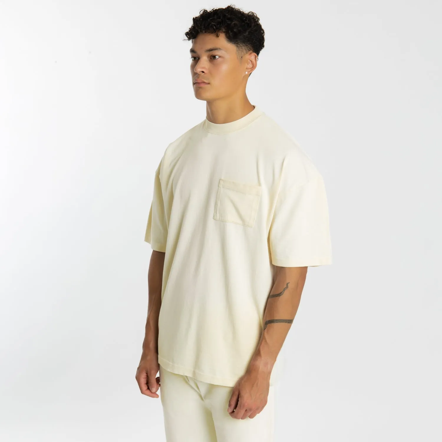 Pocket T-Shirt - Flat White