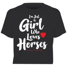 "Girl Who Loves Horses" Horses Unlimited Western T-Shirt