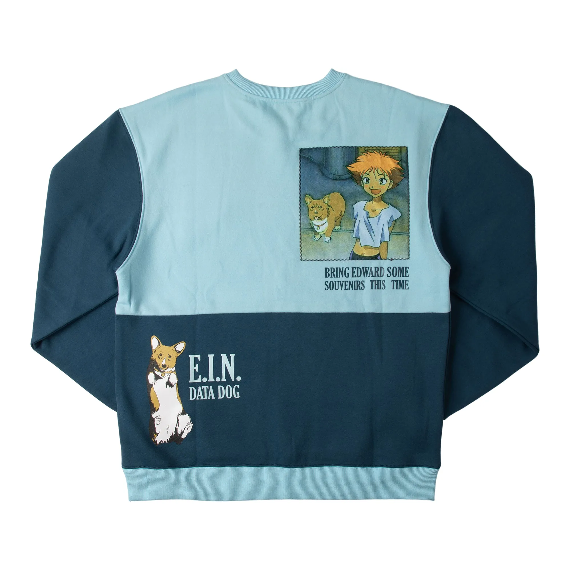 Radical Edward & Ein Patchwork Panel Crew Neck Sweatshirt