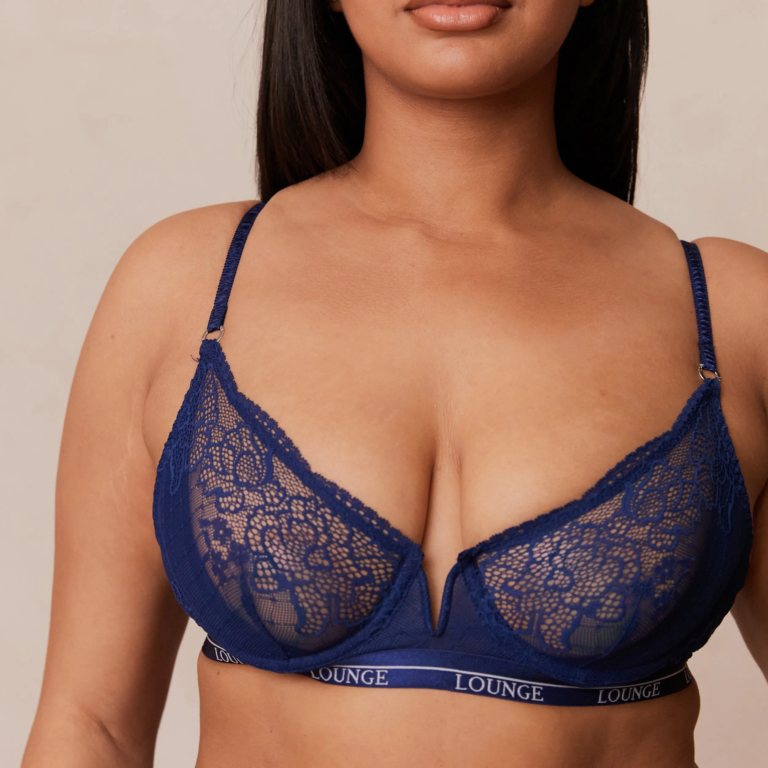 Royal Balcony Bra  - Navy