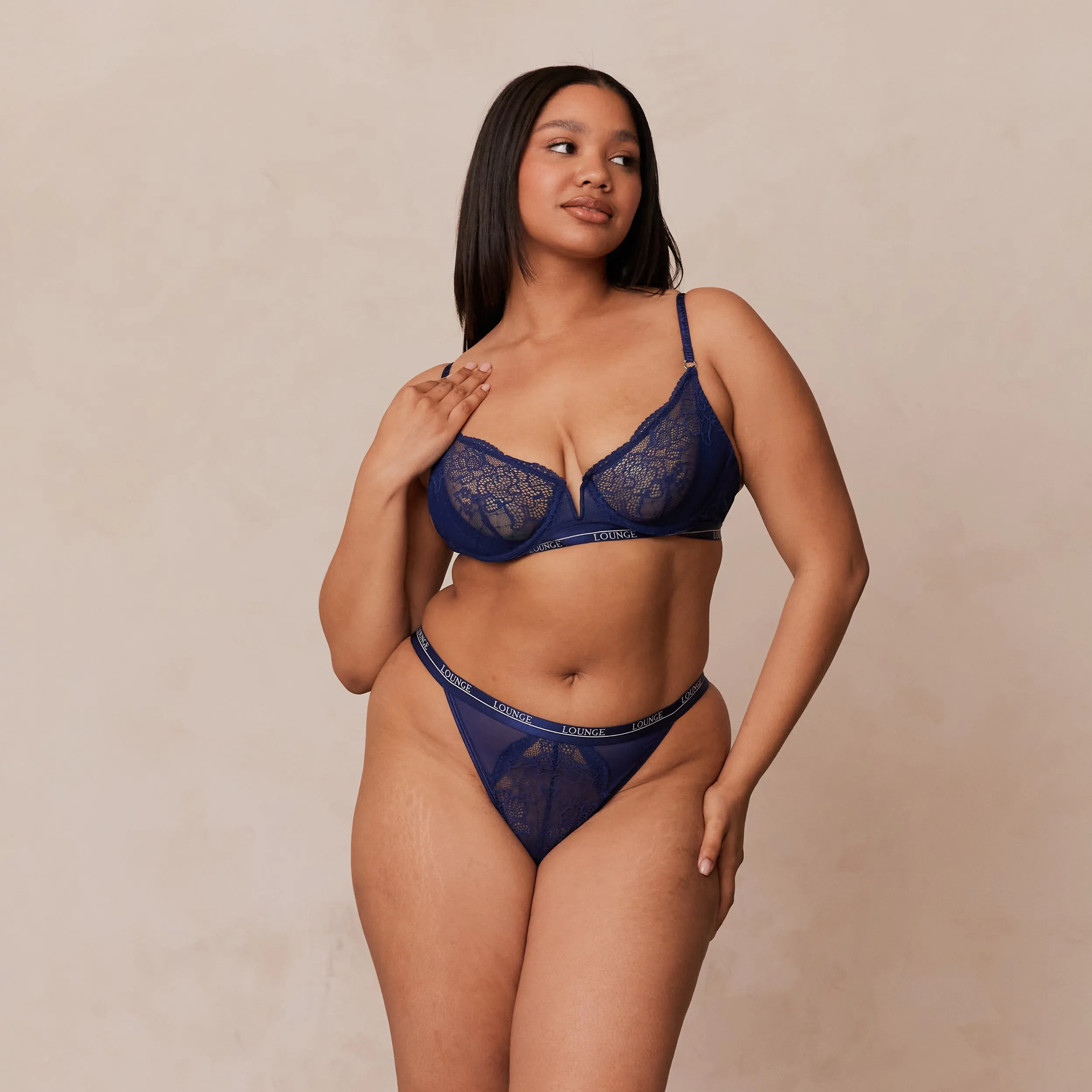 Royal Balcony Bra  - Navy