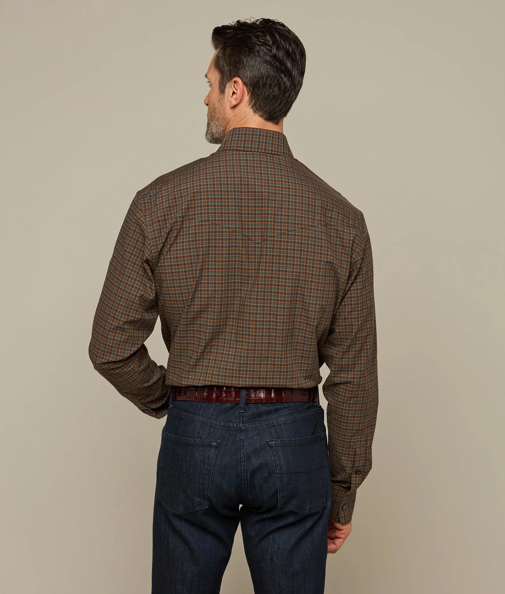 San Antonio :: Pine & Walnut Mini Plaid