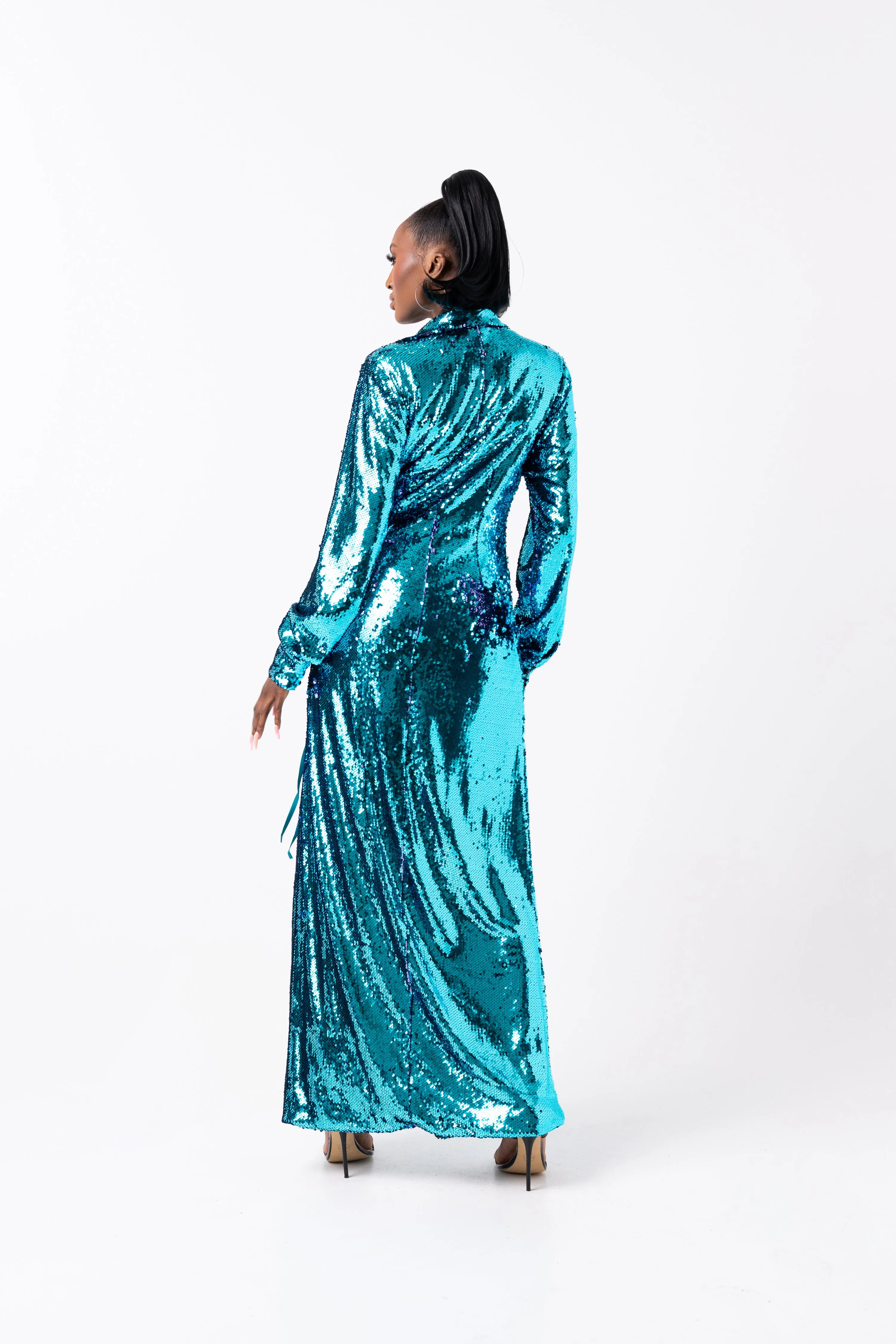 SAPPHIRE Sequin Wrap Dress