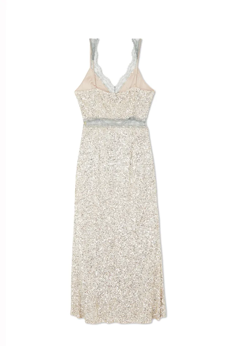 Silver Sequin Mimi Dress