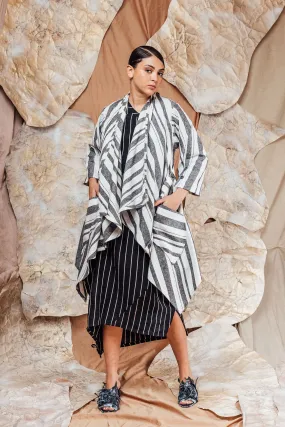 SL23 ZAYRA DRAPE JACKET - RESORT STRIPE