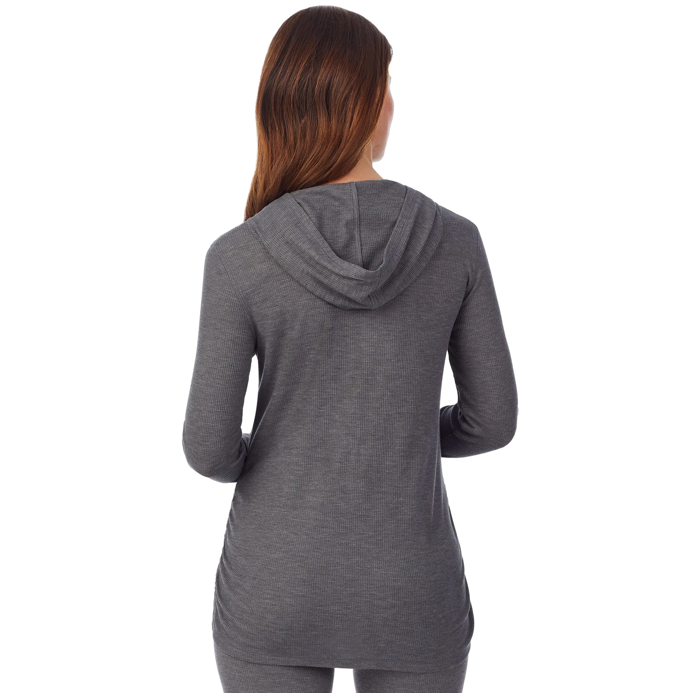 Stretch Thermal Maternity Long Sleeve Hoodie Top