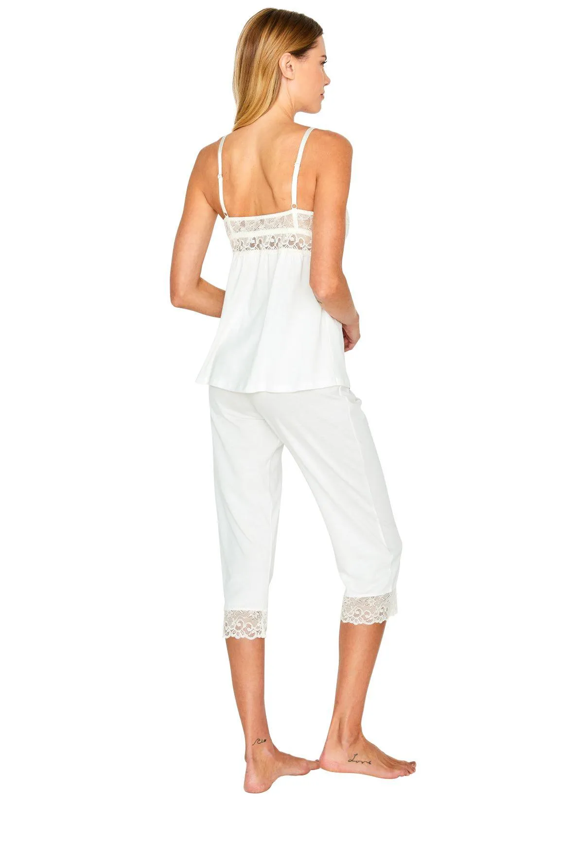 Tank Camisole Cropped Pant Set