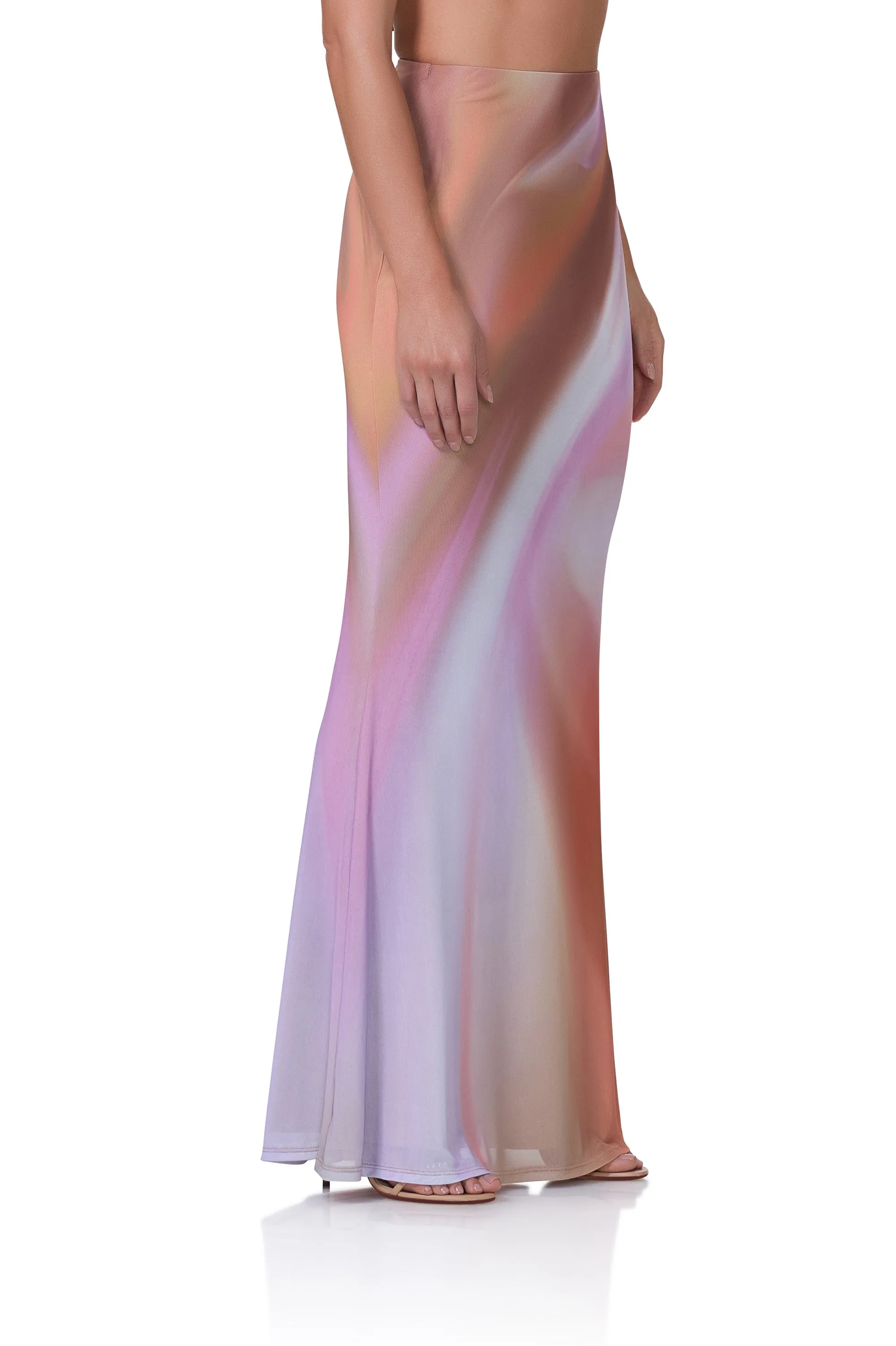 Tegan Maxi Skirt - Lilac Watercolor