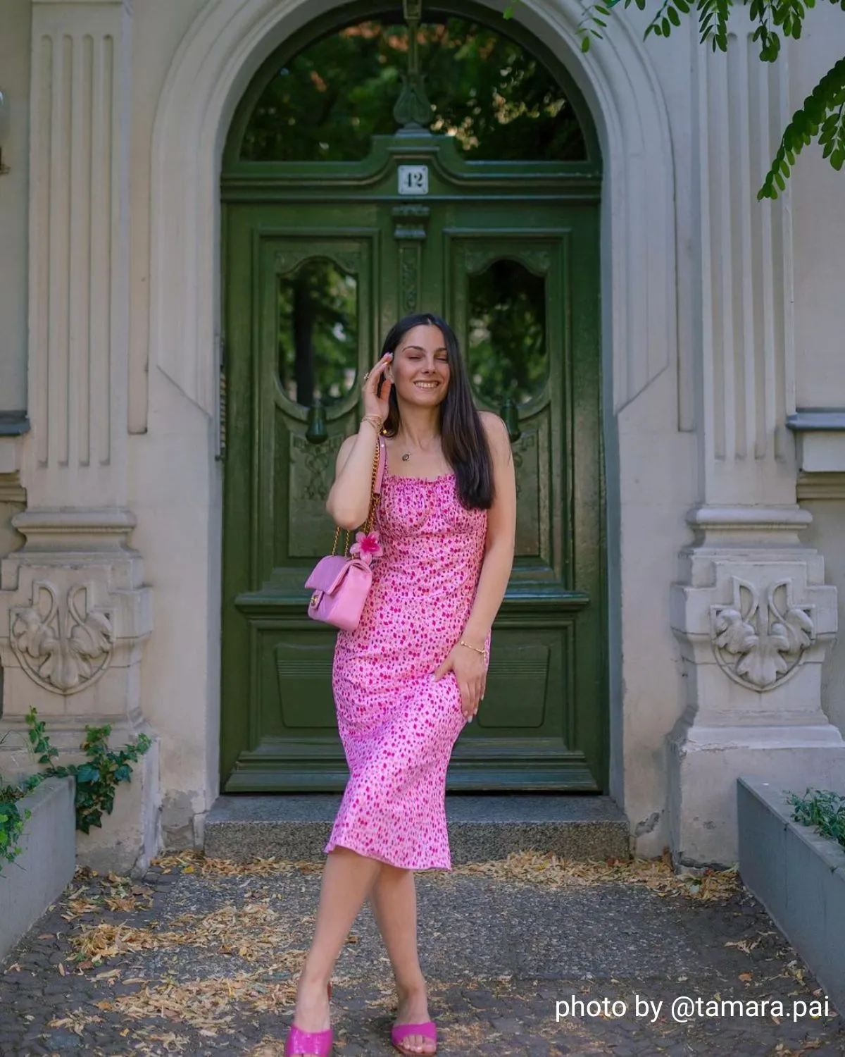 The Frill Trim Floral Cami Dress