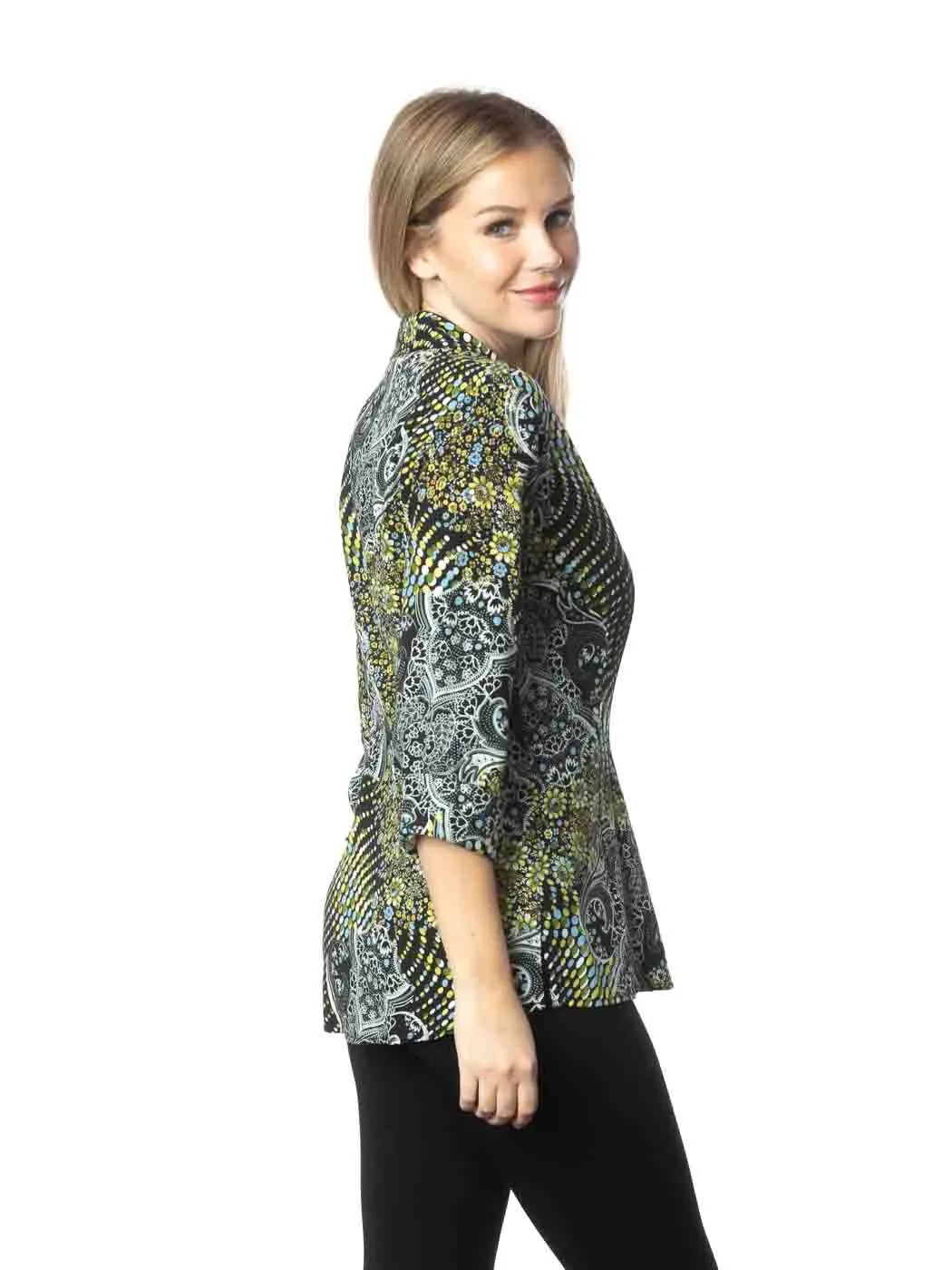 Tianello TENCEL™ "Paisley Garden" Print "Suzy" Blouse