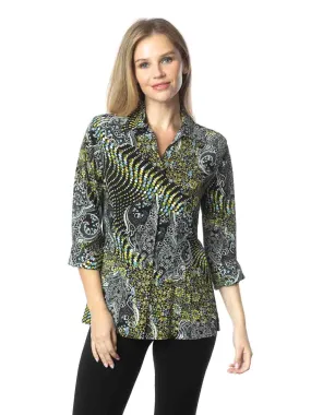 Tianello TENCEL™ "Paisley Garden" Print "Suzy" Blouse