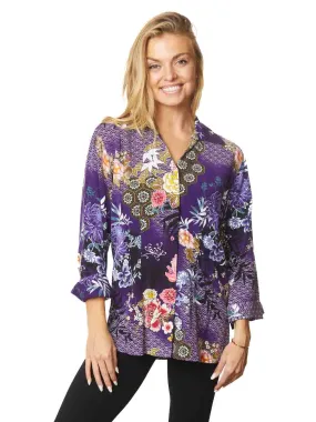 Tianello TENCEL™ "Sakura Nights" Print "Suzy" Blouse