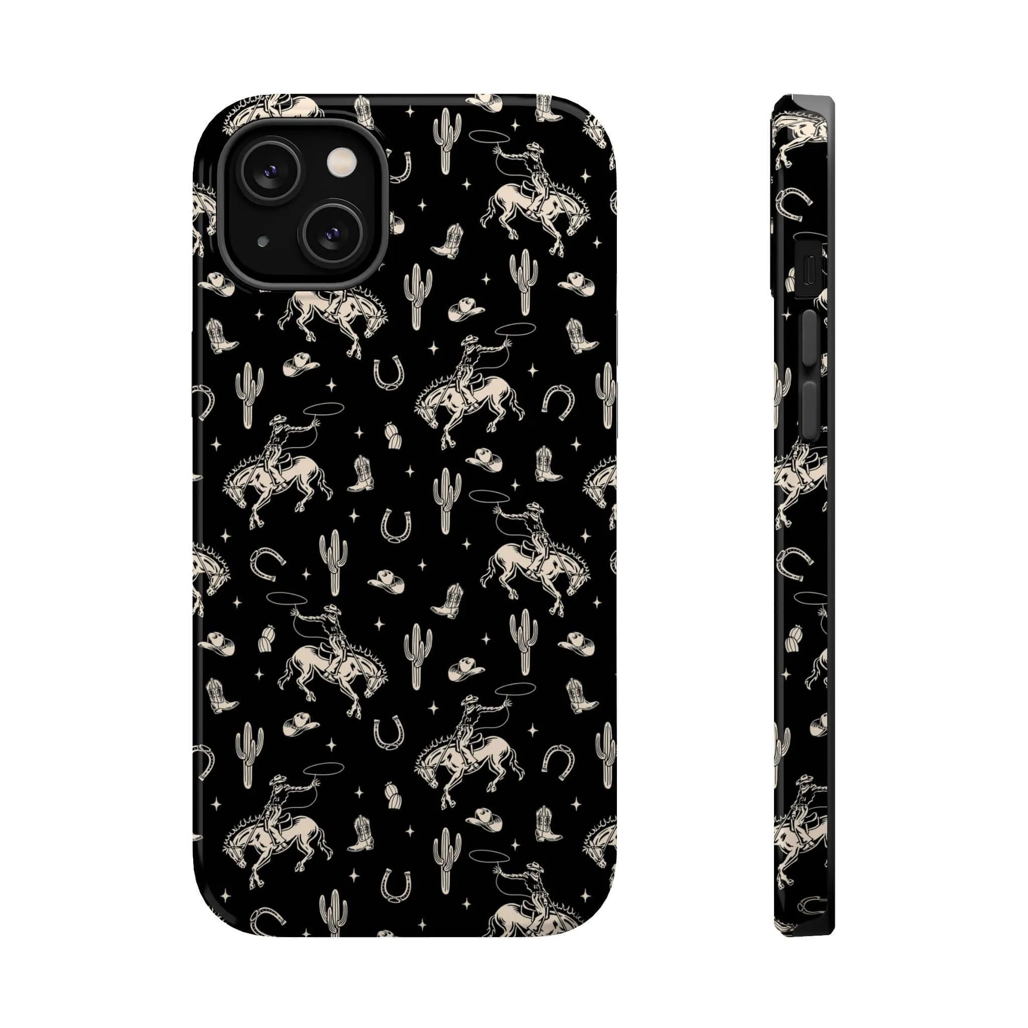 Twilight Cowgirl | Black Western Case