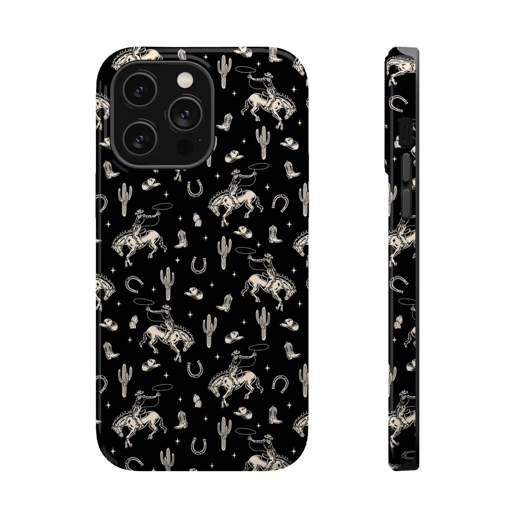 Twilight Cowgirl | Black Western Case