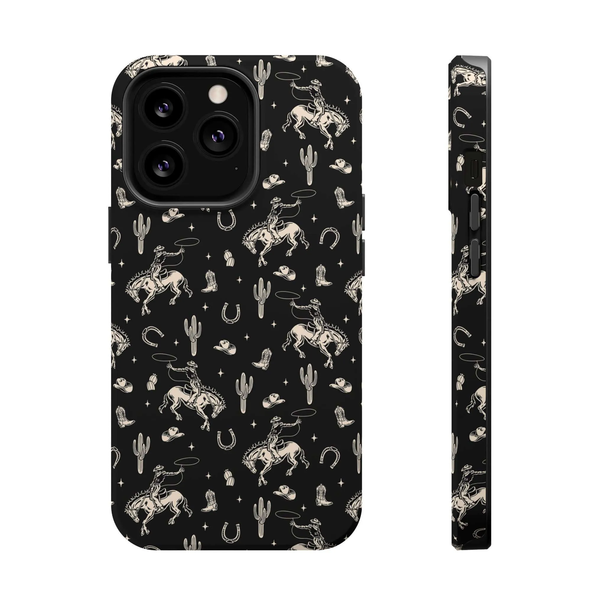 Twilight Cowgirl | Black Western Case