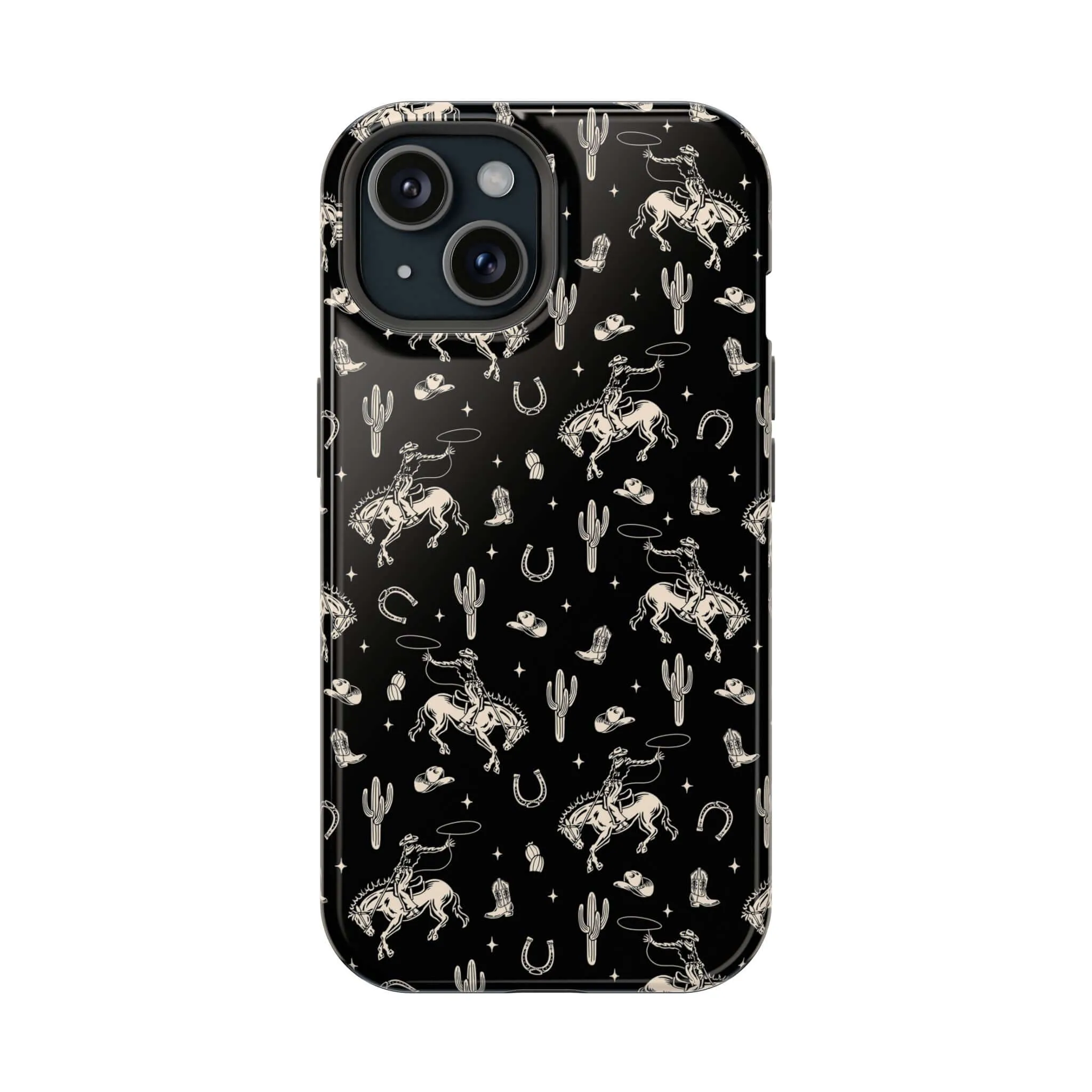 Twilight Cowgirl | Black Western Case