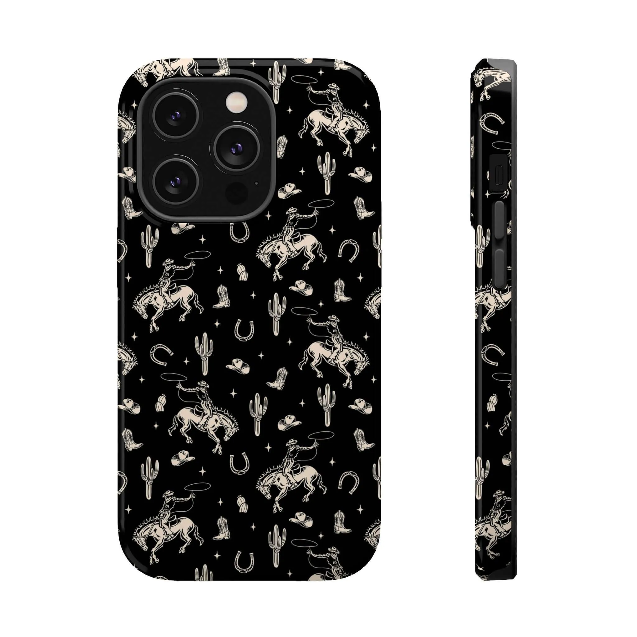 Twilight Cowgirl | Black Western Case