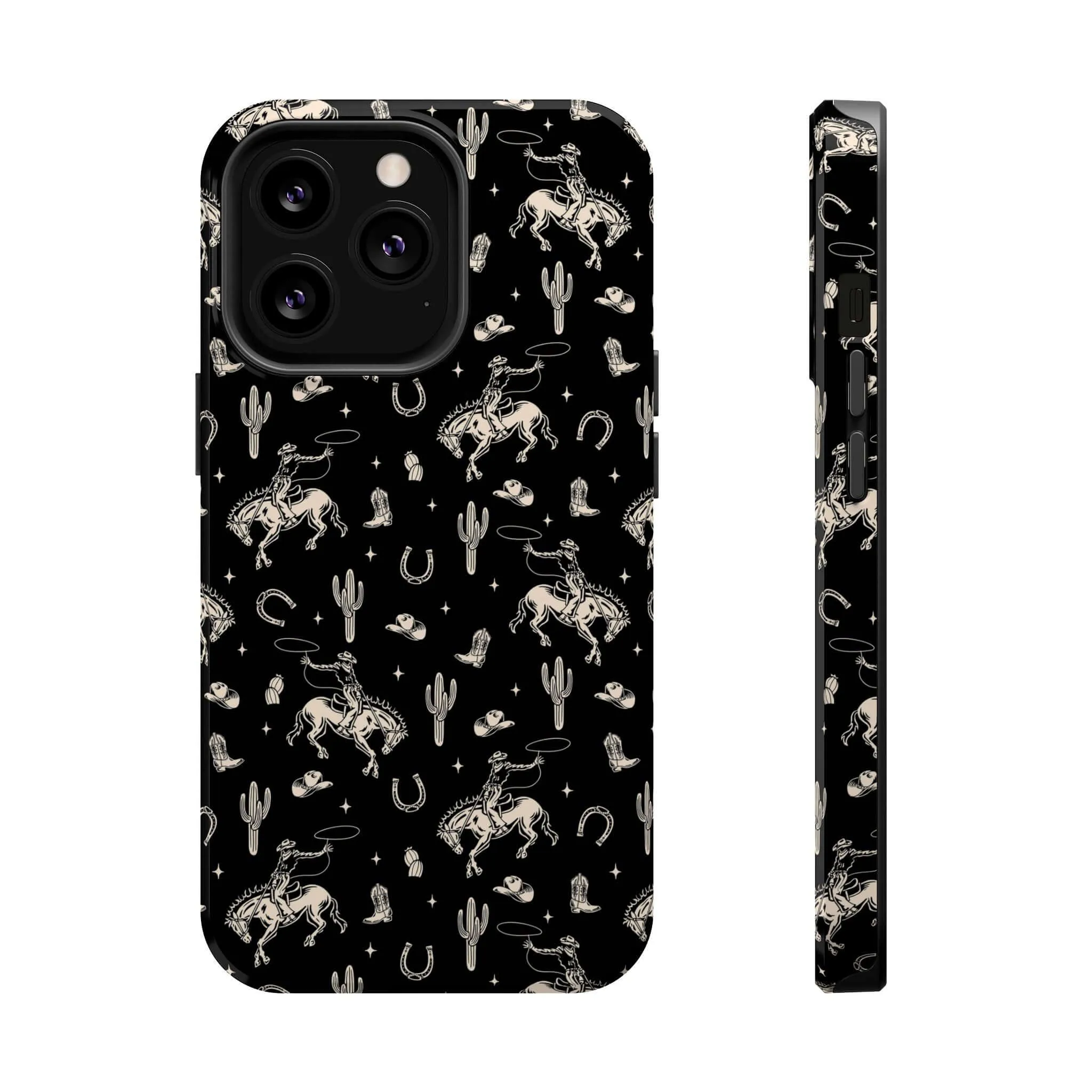 Twilight Cowgirl | Black Western Case