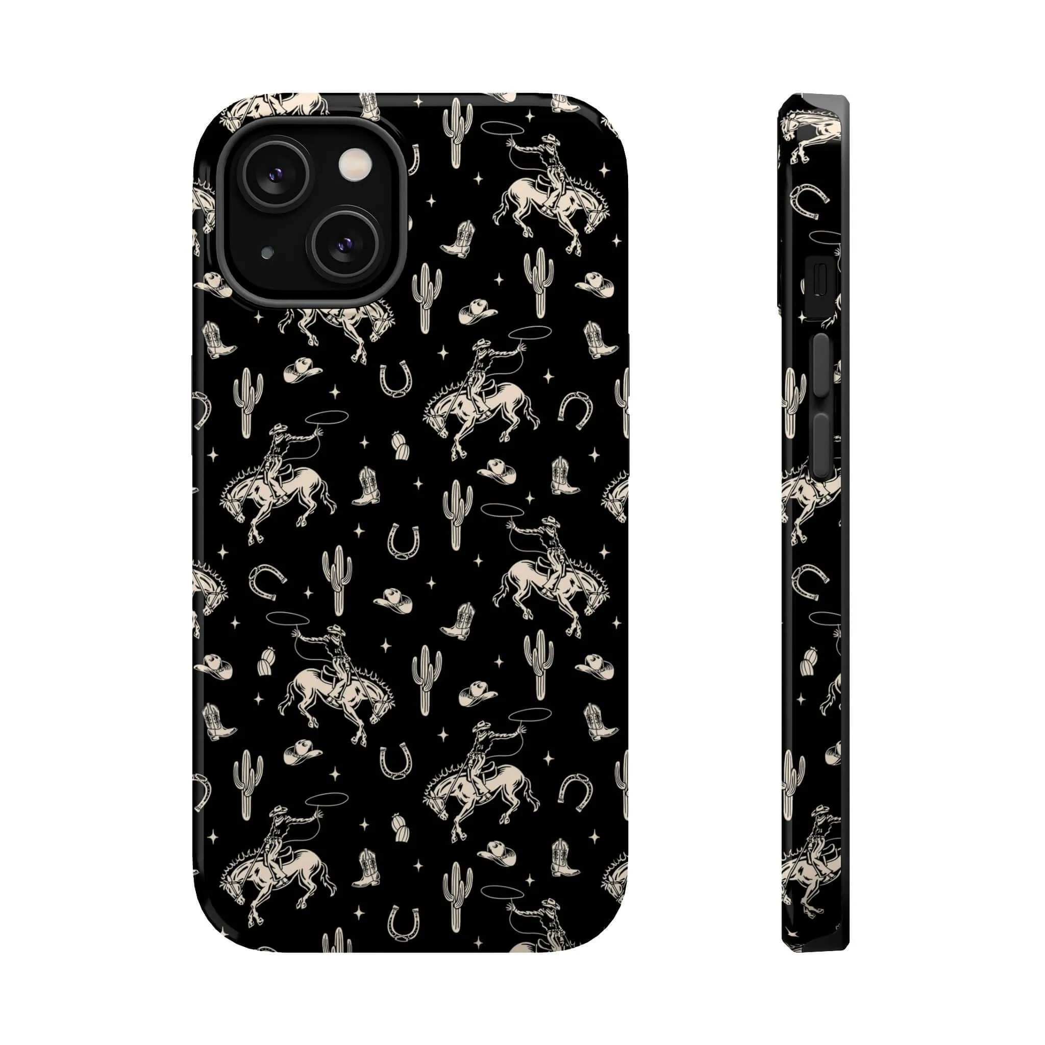 Twilight Cowgirl | Black Western Case