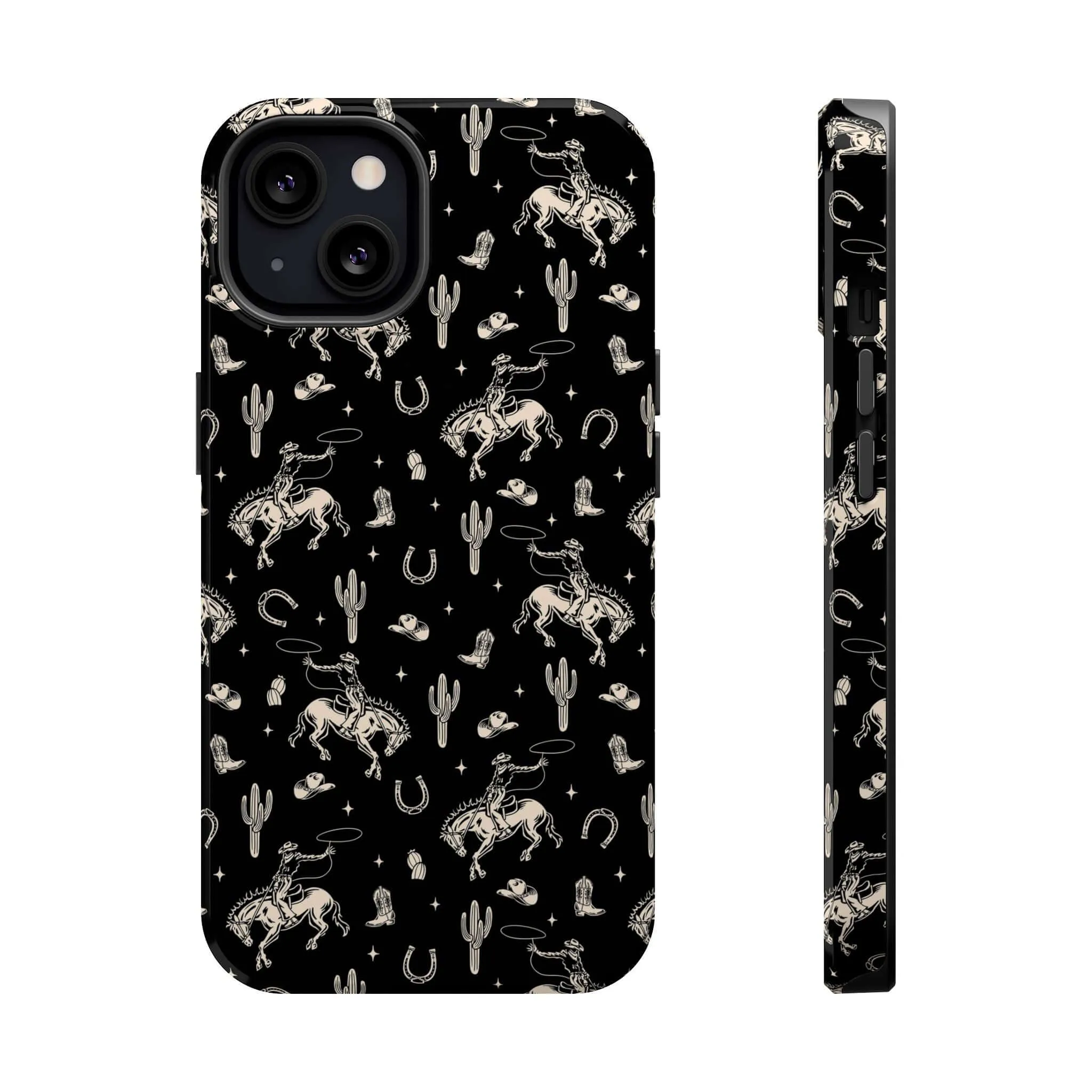 Twilight Cowgirl | Black Western Case