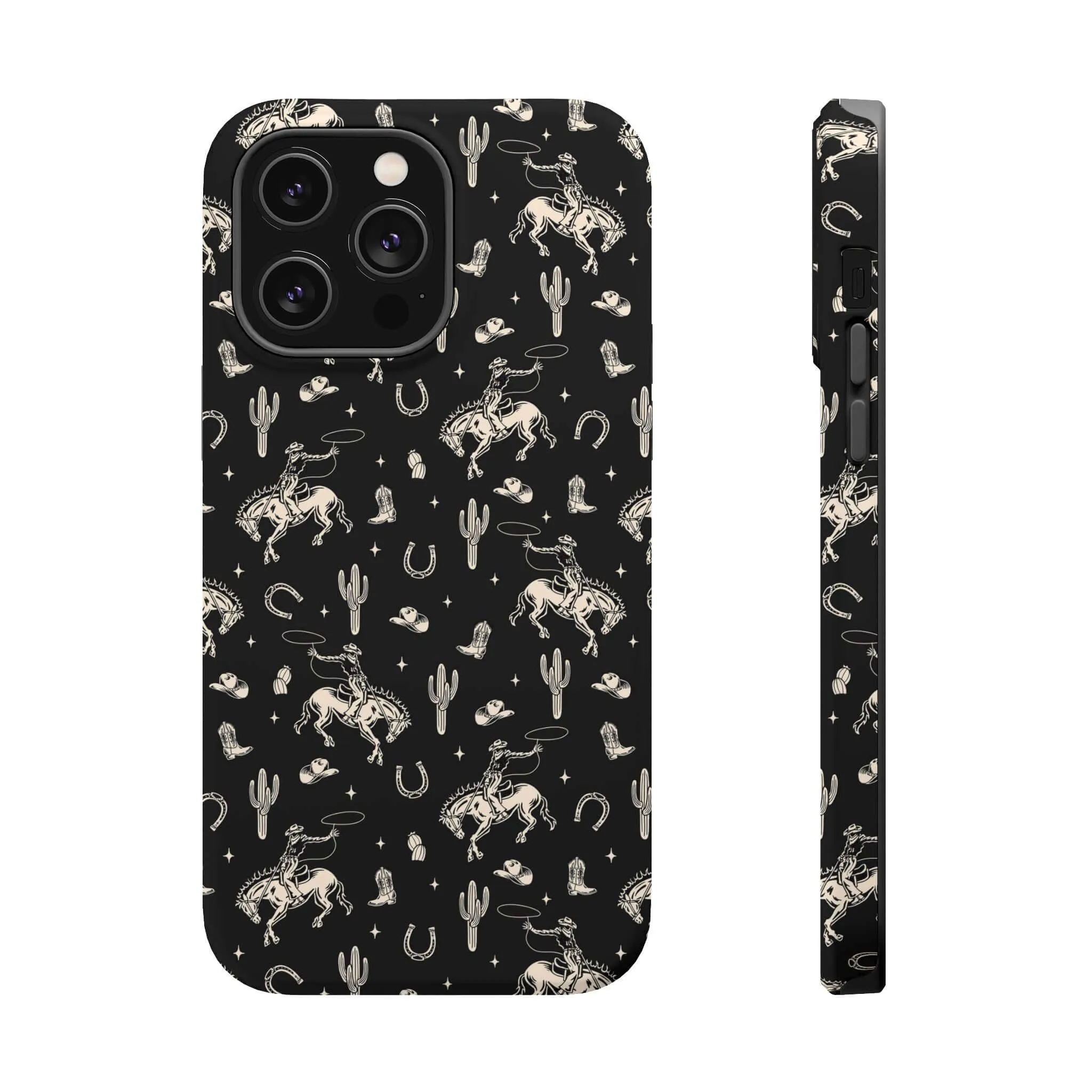 Twilight Cowgirl | Black Western Case