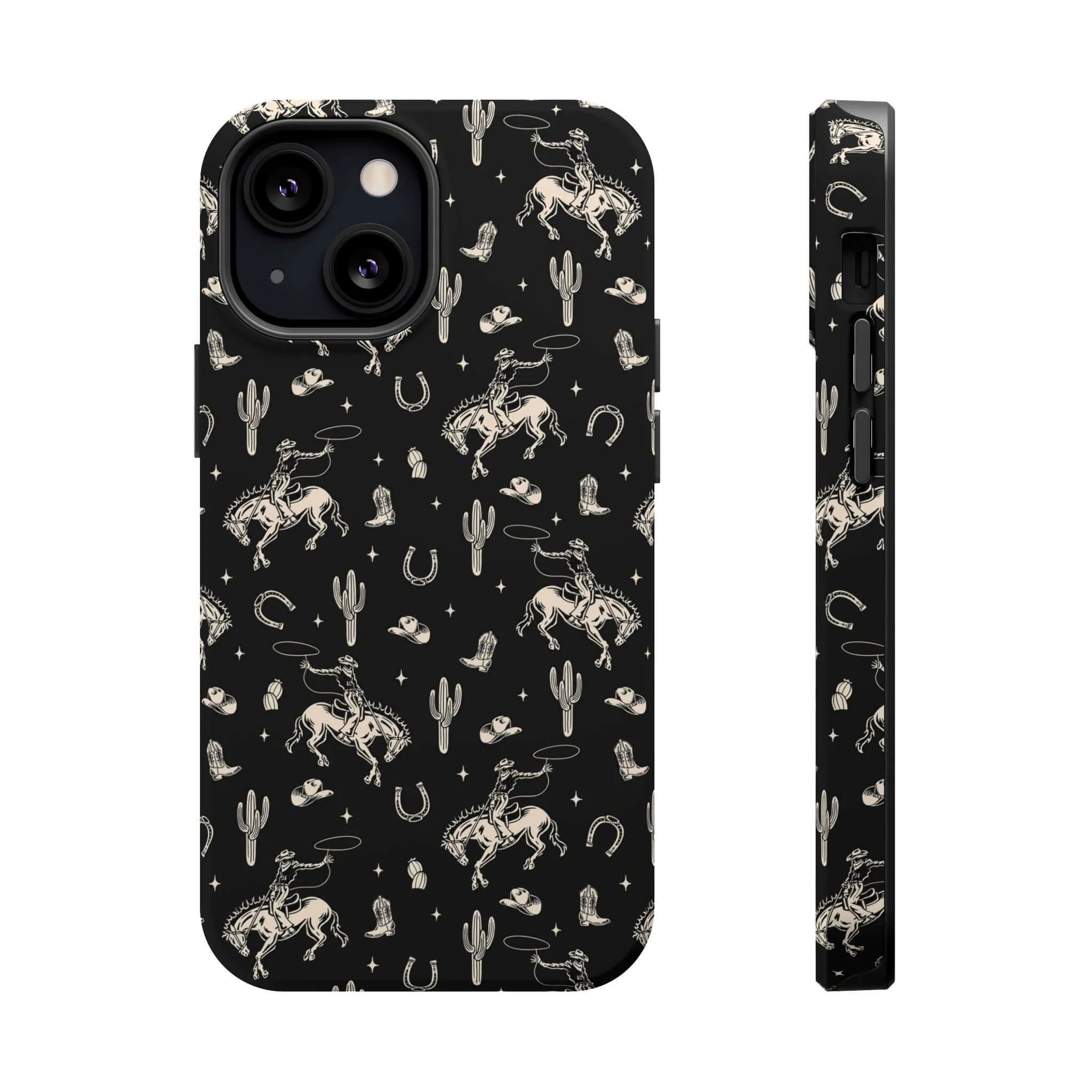 Twilight Cowgirl | Black Western Case