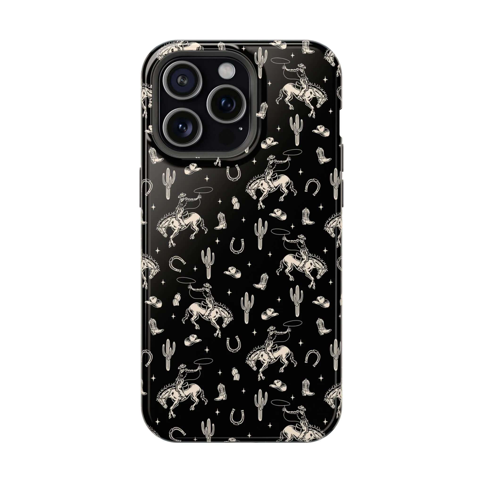 Twilight Cowgirl | Black Western Case