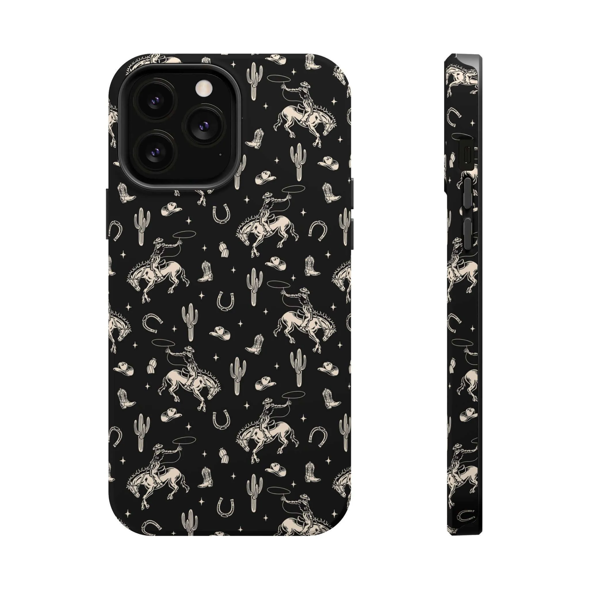 Twilight Cowgirl | Black Western Case