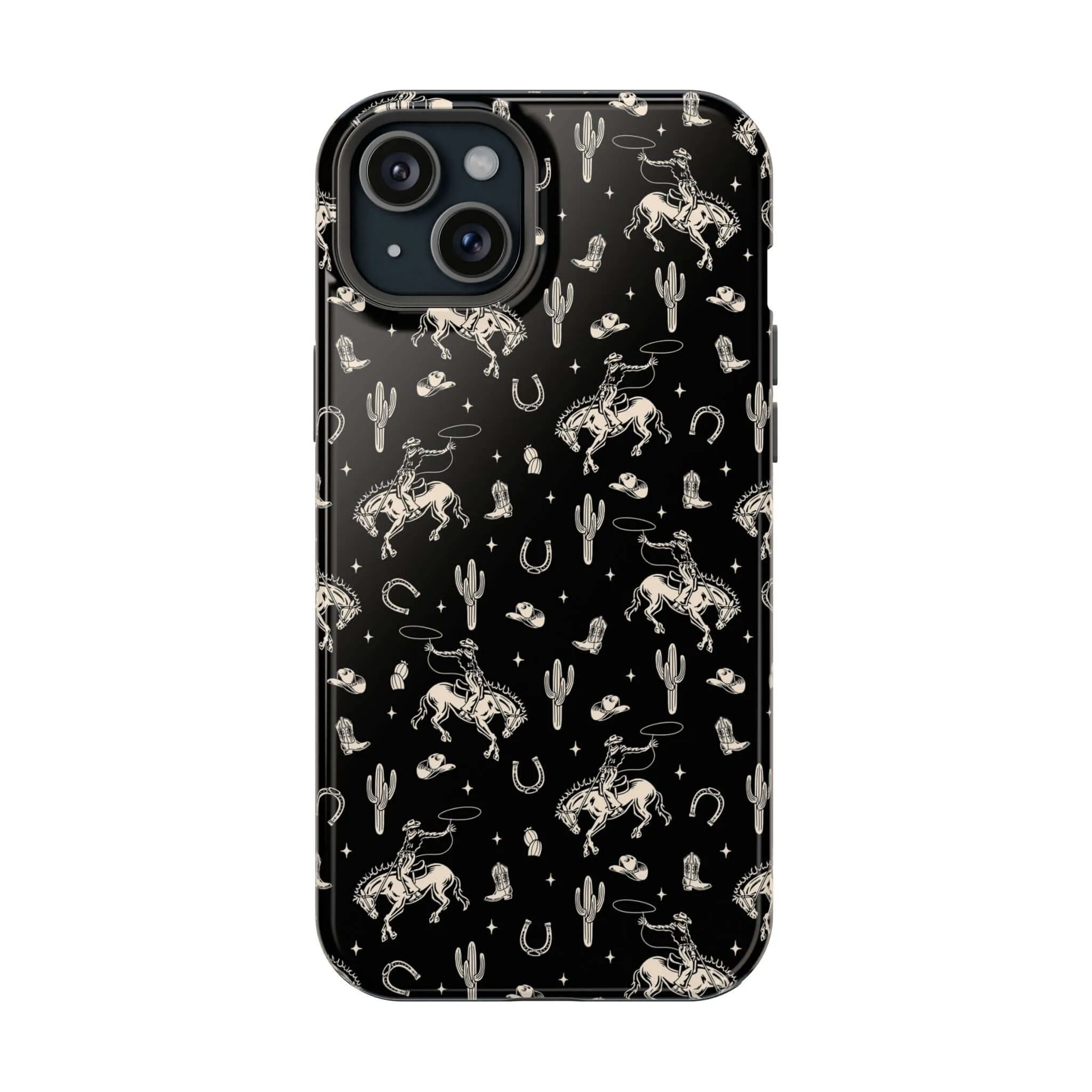 Twilight Cowgirl | Black Western Case