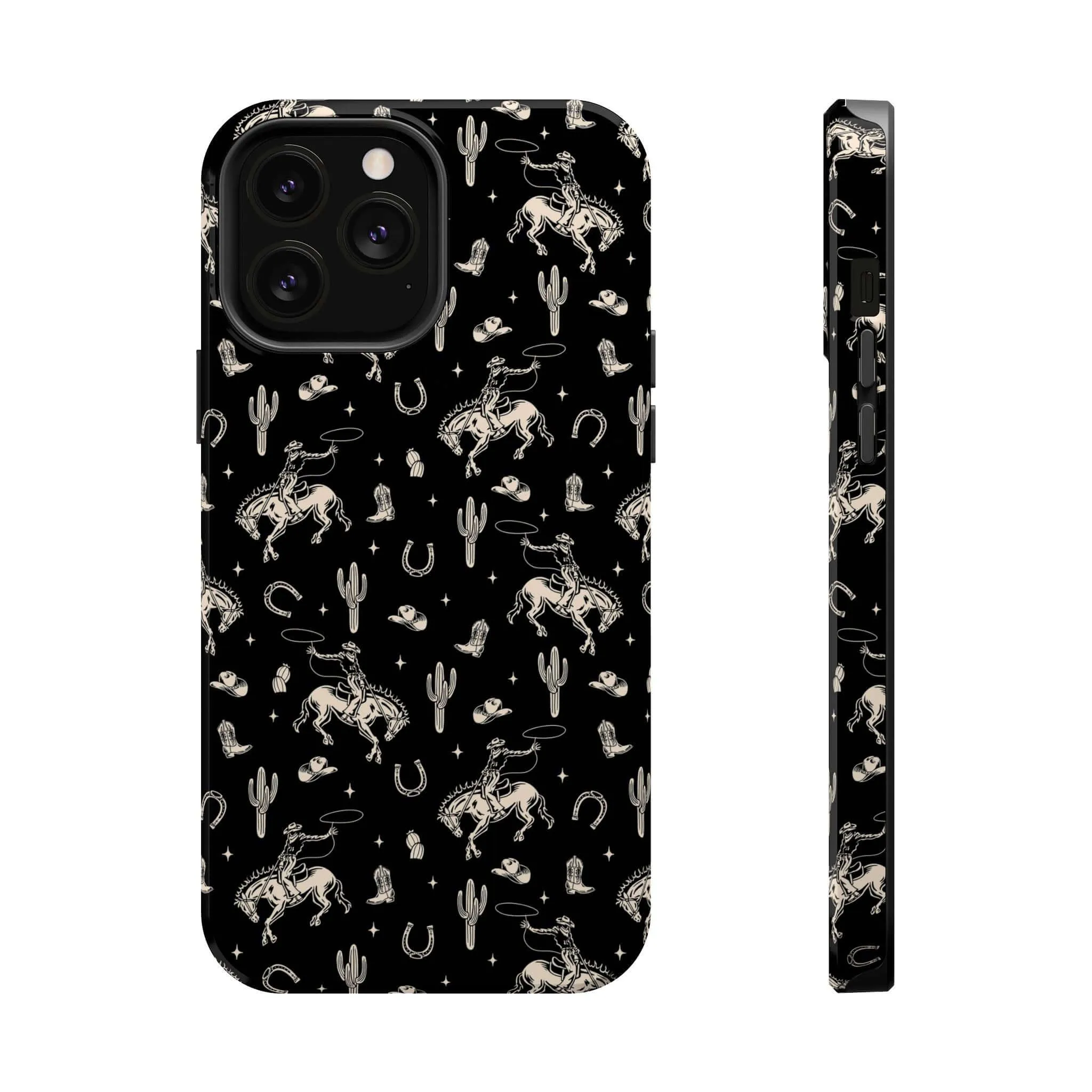 Twilight Cowgirl | Black Western Case