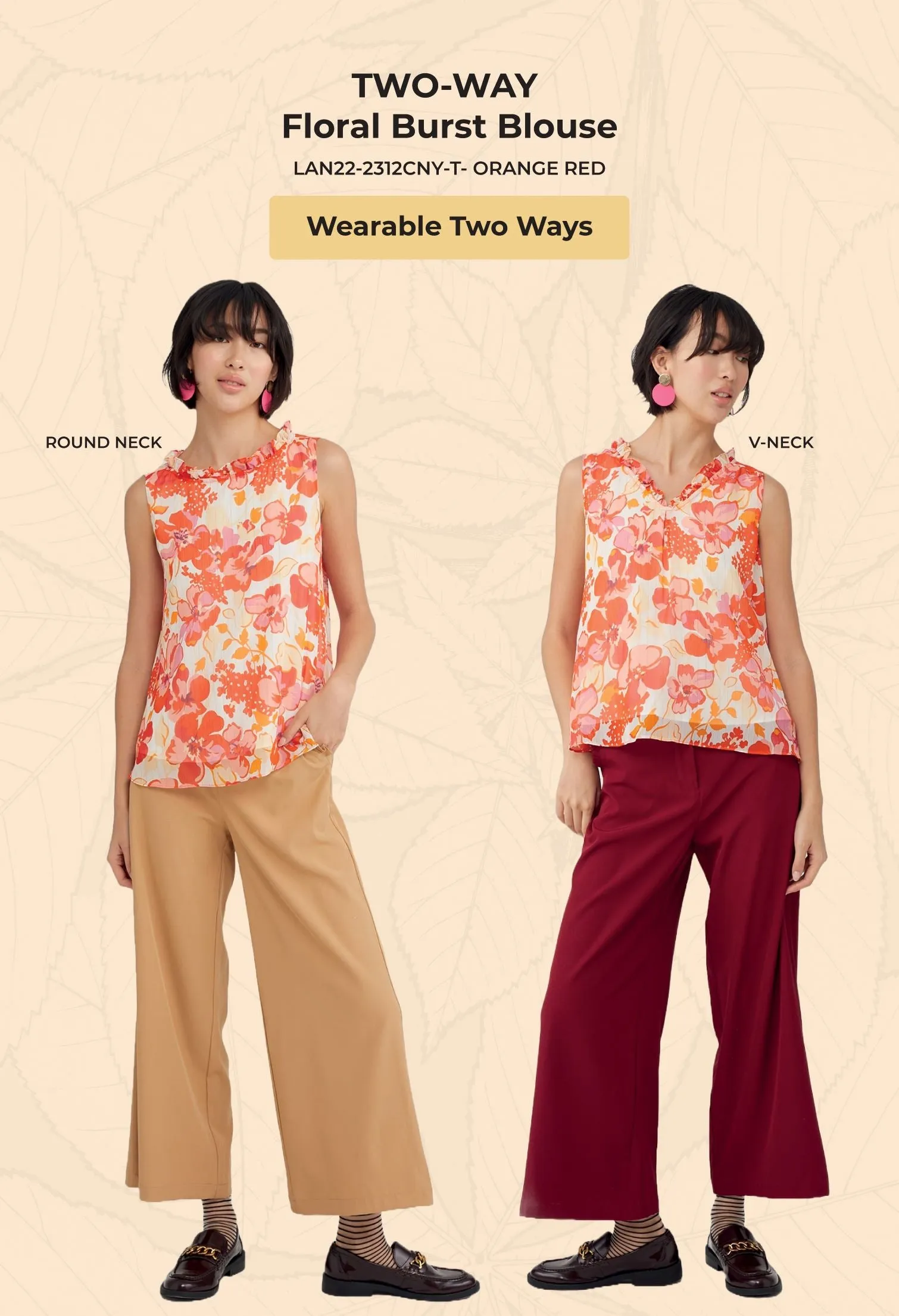 Two Way Floral Burst Blouse