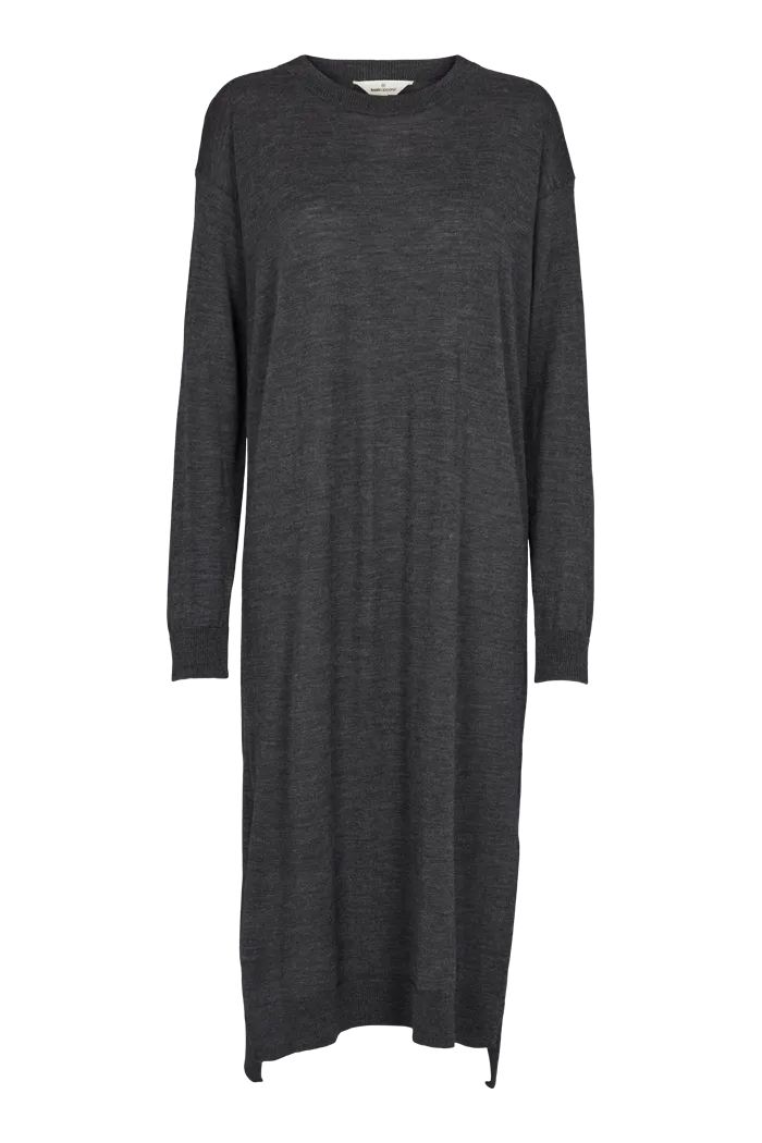 Vera Long Dress - Dark Grey Mel.