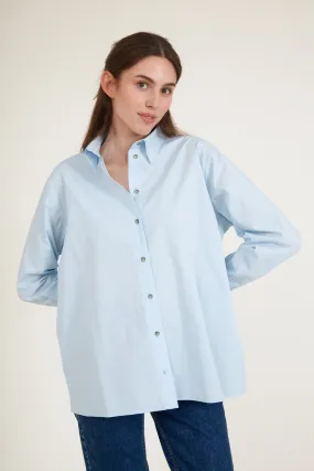 Vilde Loose Shirt - Cashmere Blue