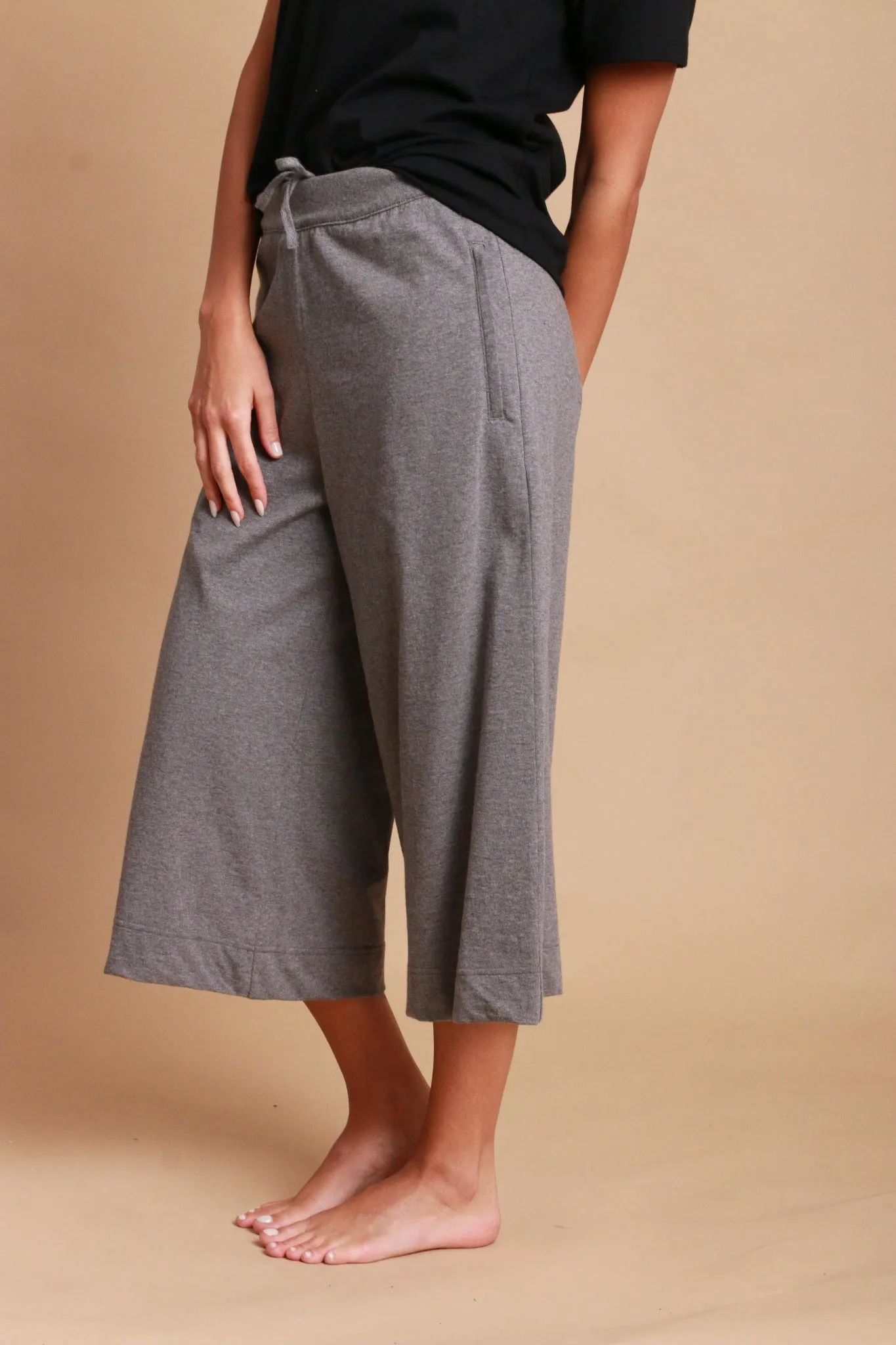 Women's Cropped Wide Leg Pants