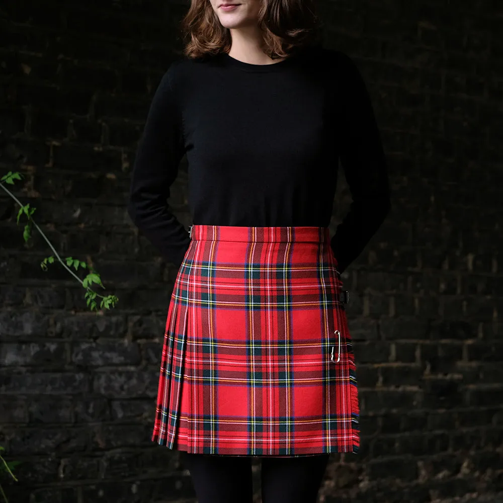 Womens Mini Kilt in Royal Stewart Tartan