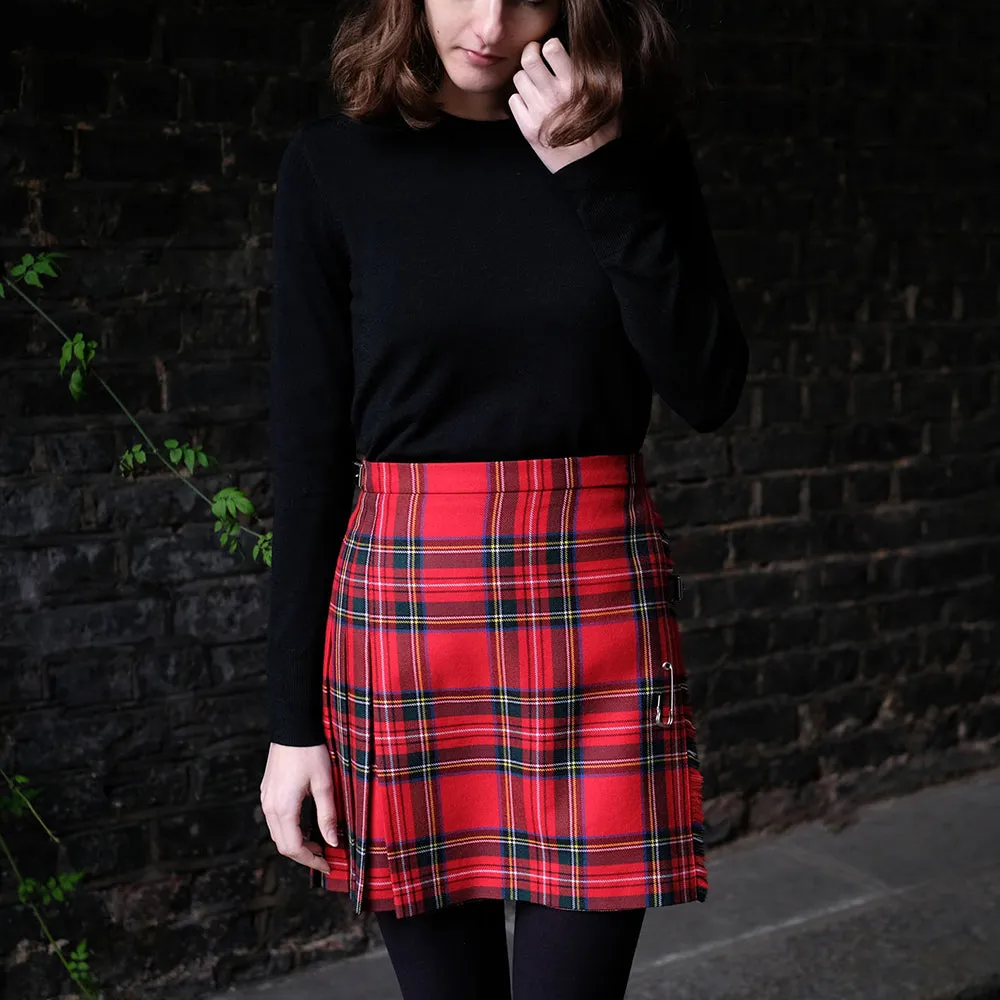 Womens Mini Kilt in Royal Stewart Tartan