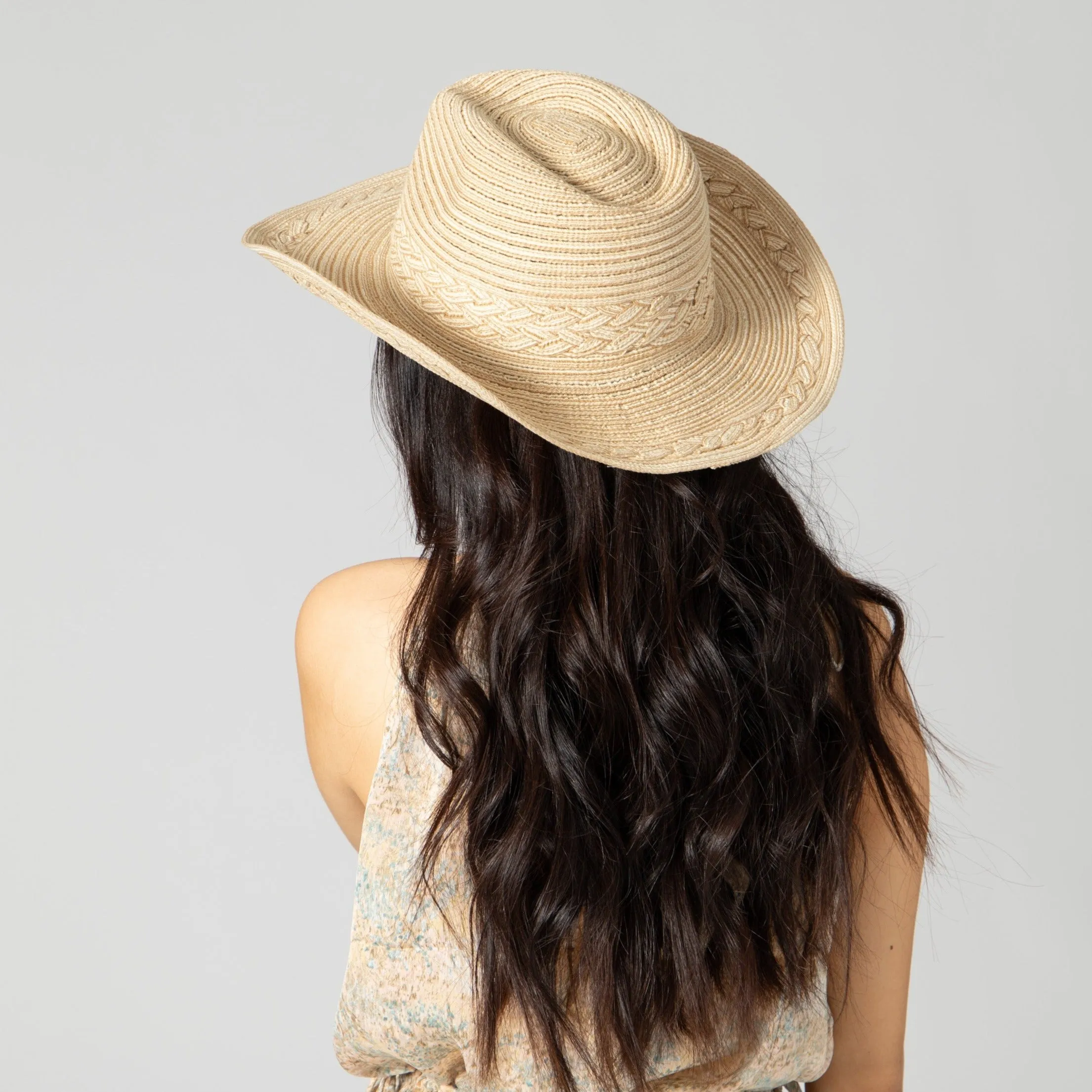 Women's Mixed Braid Cowboy With Braid Insets