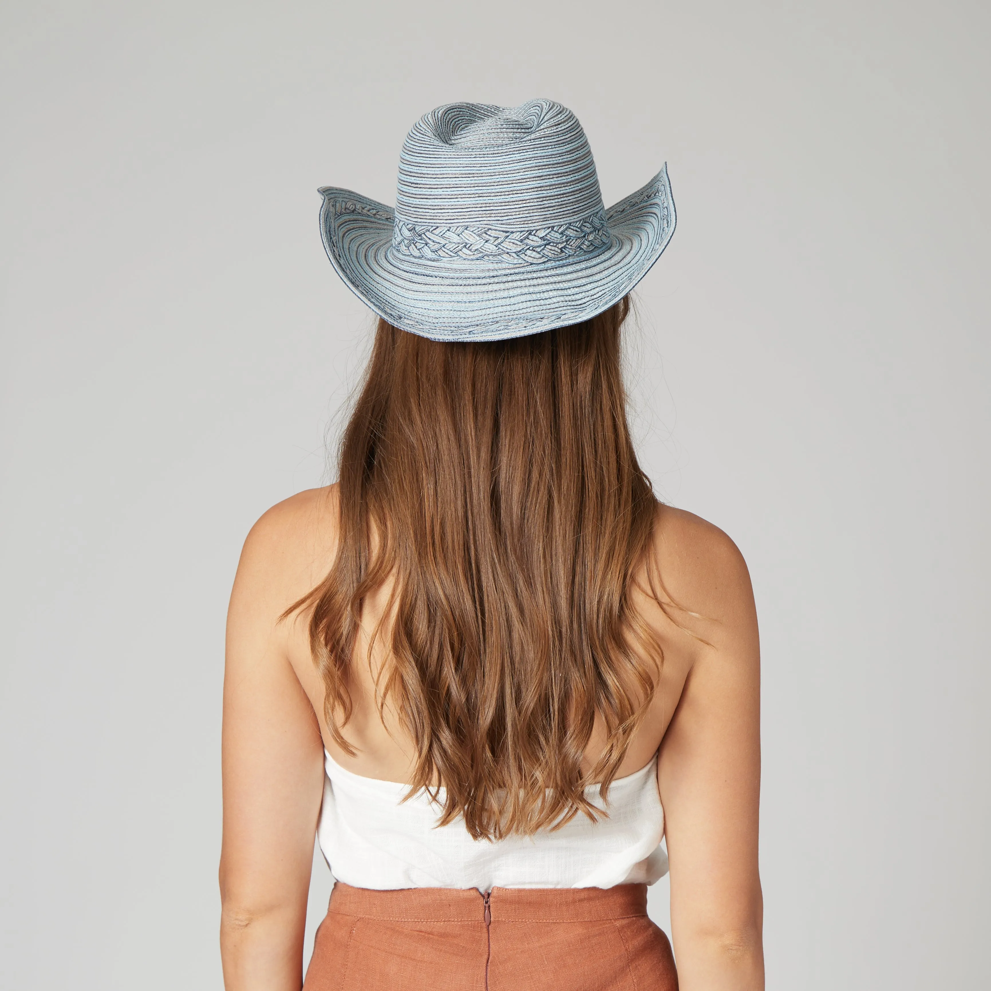 Women's Mixed Braid Cowboy With Braid Insets