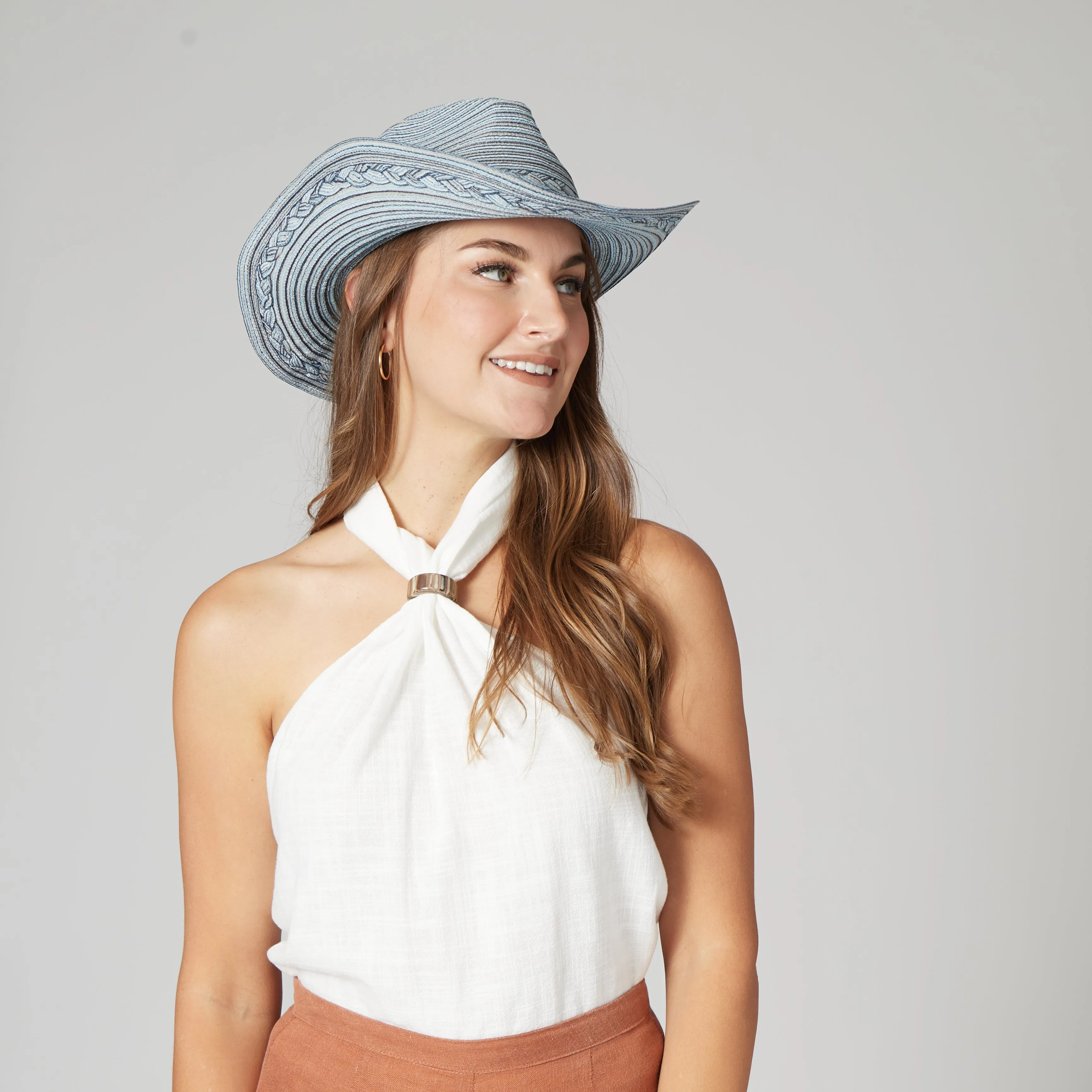 Women's Mixed Braid Cowboy With Braid Insets