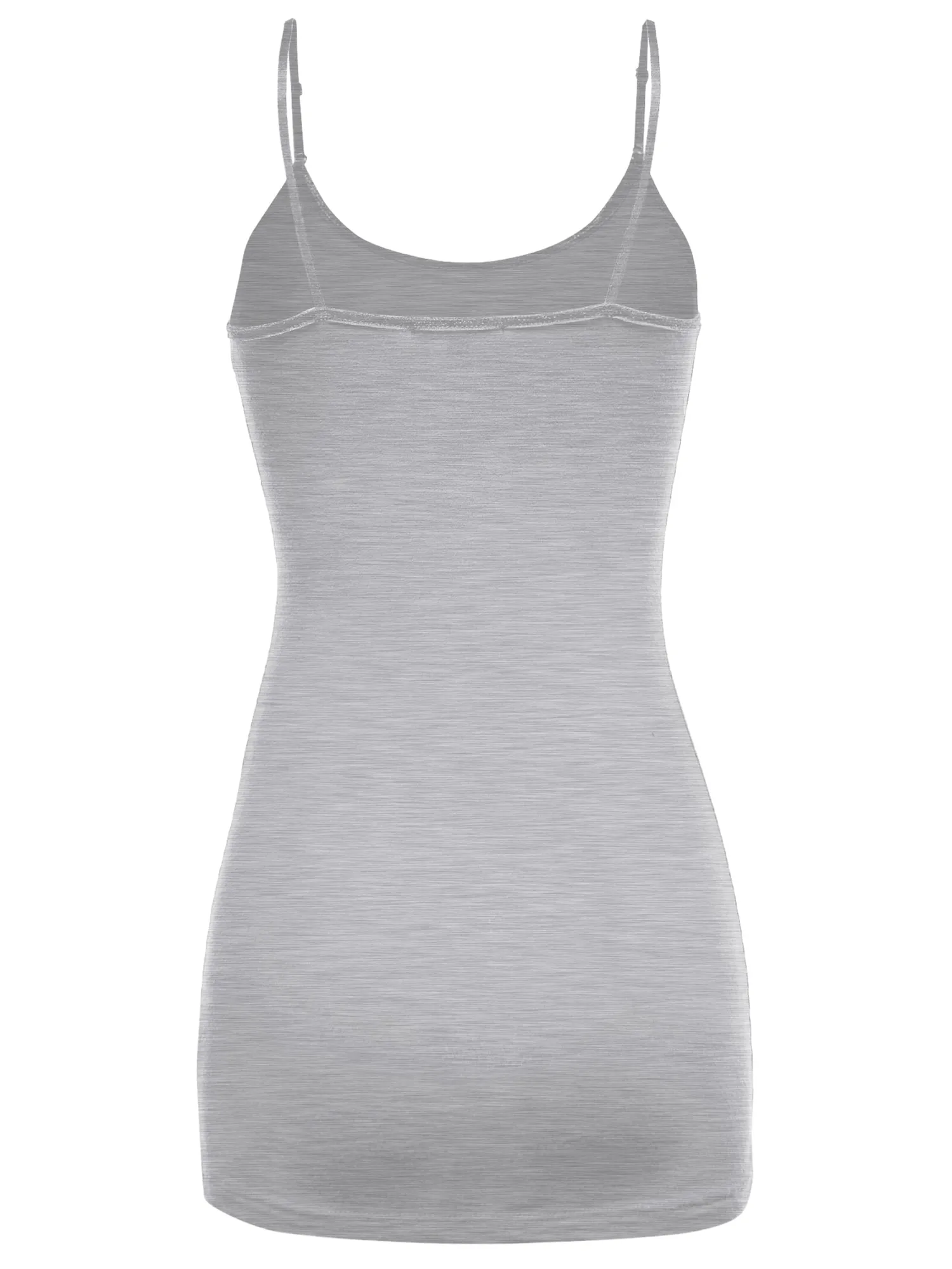 Women's Solid Longline Cami Adjustable Spaghetti top (FWT1013)