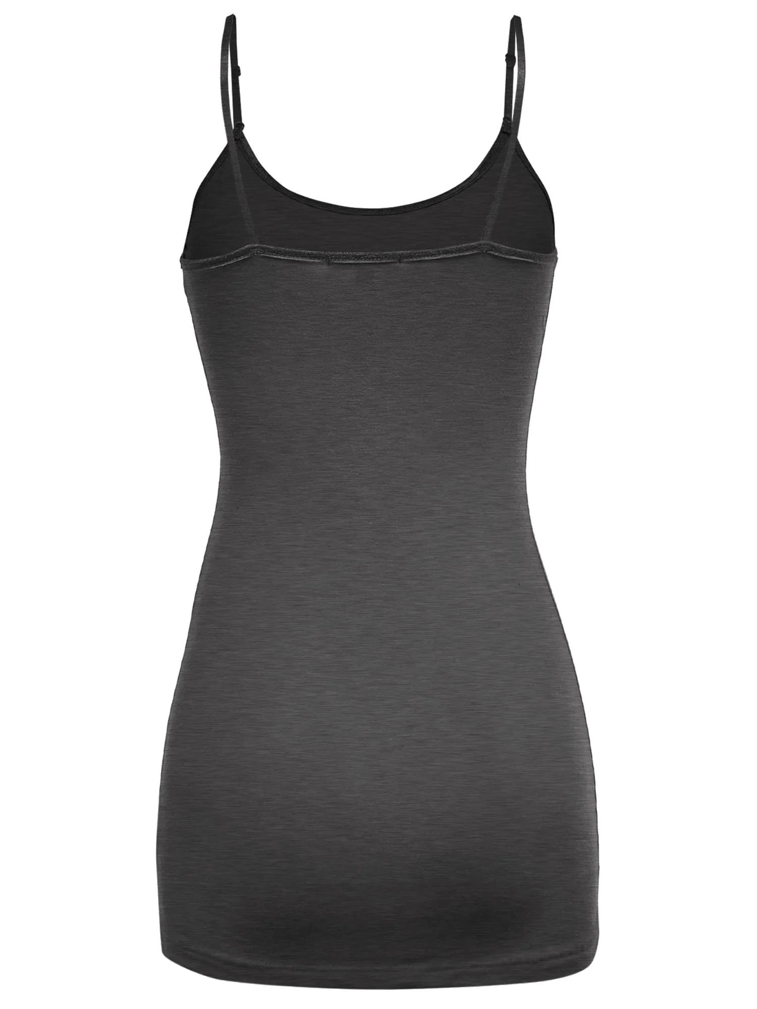 Women's Solid Longline Cami Adjustable Spaghetti top (FWT1013)