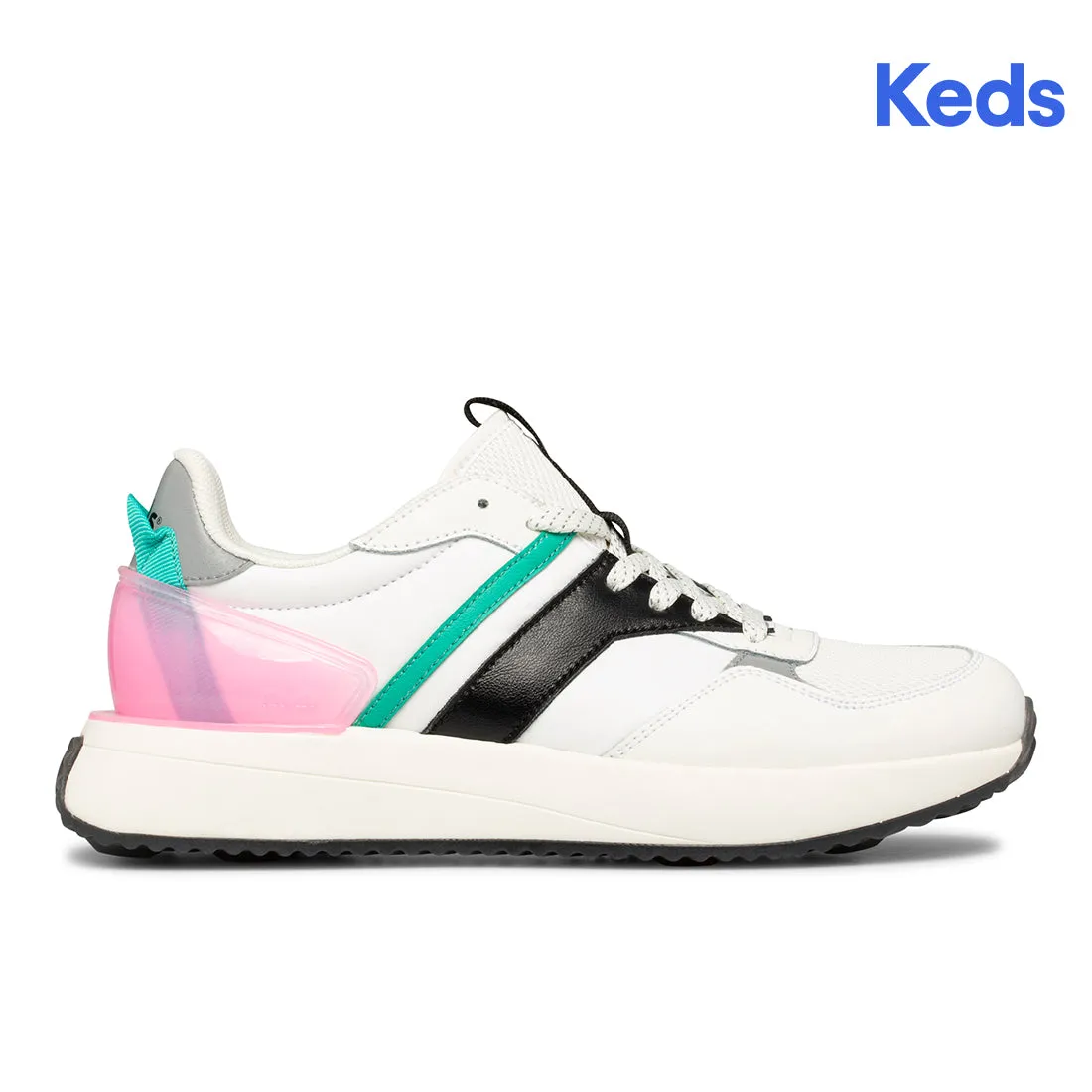 Women's Tiasa White Black | KC66553